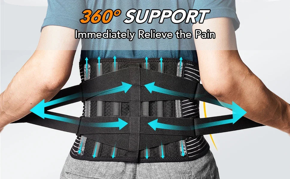 Hot sale Back Braces Waist Belt Men Women Work Lower Back Pain Relief Breathable Anti-skid Spine Lumbar Support Belt