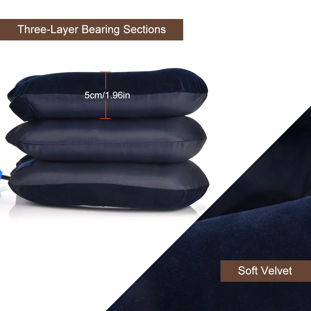 Inflatable Neck Collar Pillow Posture Correct Cervical Vertebra Ontlaster Orthopedic Shoulder Headache Pain Relief Tractor