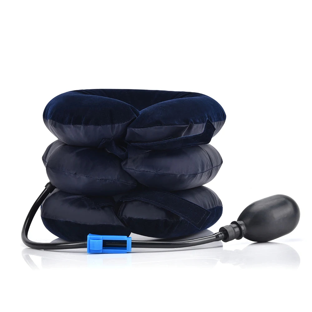 Inflatable Neck Collar Pillow Posture Correct Cervical Vertebra Ontlaster Orthopedic Shoulder Headache Pain Relief Tractor