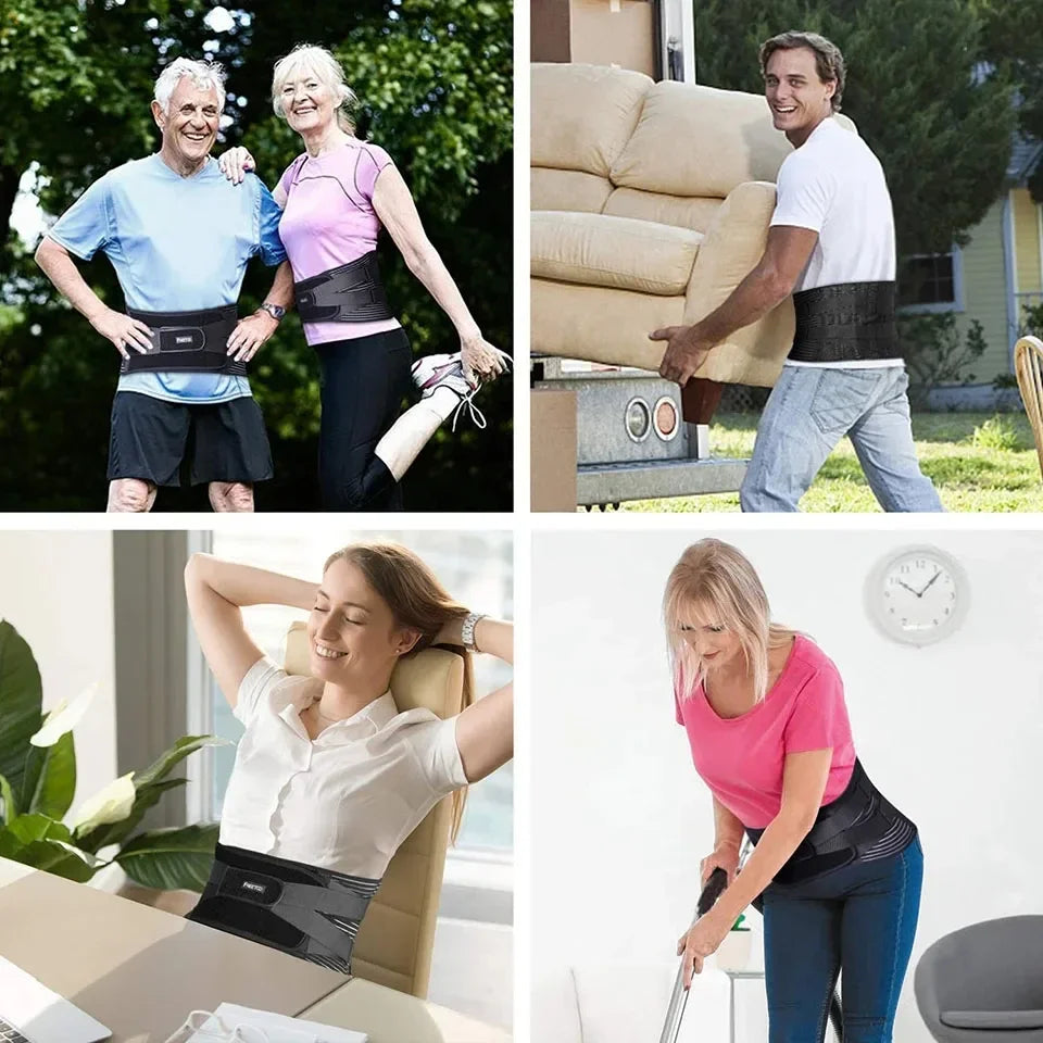 Hot sale Back Braces Waist Belt Men Women Work Lower Back Pain Relief Breathable Anti-skid Spine Lumbar Support Belt