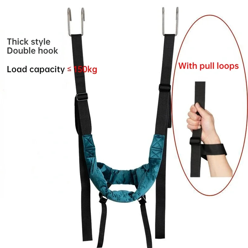 Adjustable Cervical Spine Horizontal Bar Suspension Household Traction Belt Neck Massager Stretcher Cervical Traction Sling Belt