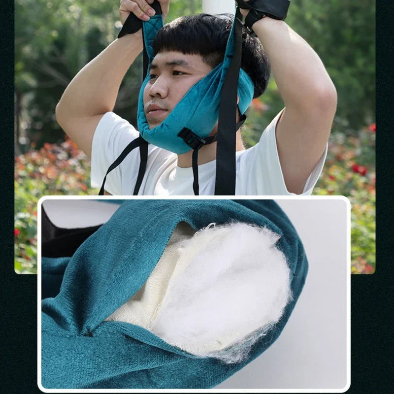 Adjustable Cervical Spine Horizontal Bar Suspension Household Traction Belt Neck Massager Stretcher Cervical Traction Sling Belt