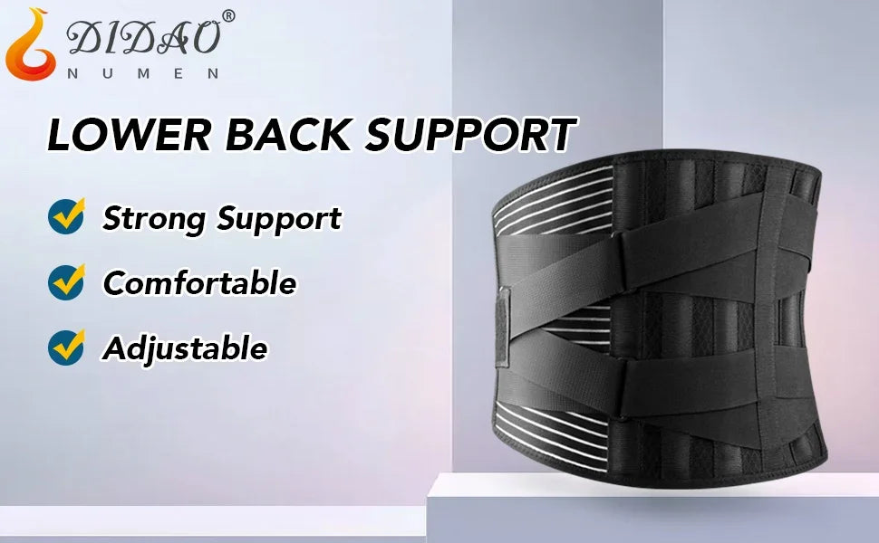 Hot sale Back Braces Waist Belt Men Women Work Lower Back Pain Relief Breathable Anti-skid Spine Lumbar Support Belt
