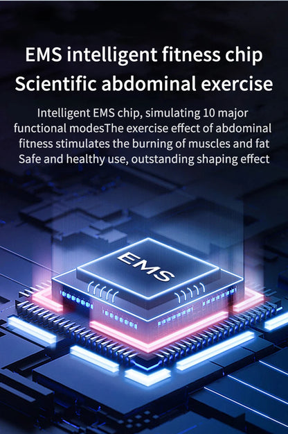 Electronic EMS Muscle Stimulator Abdominal Toning Belt With Remote Control Ab Trainer Fitness Equipment For Home USB Recharge