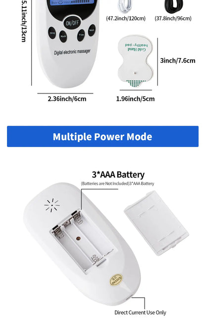 EMS Electric Muscle Massager Muscle Stimulator 6 Modes Tens Unit Machine Meridian Physiotherapy Pulse Prostate Body Massager