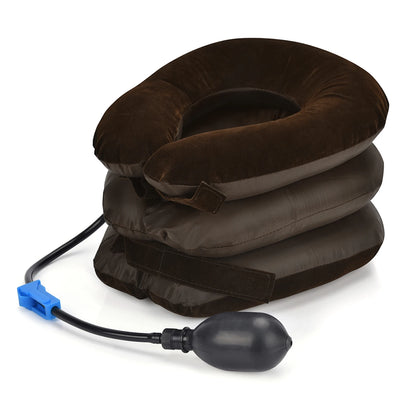 Inflatable Neck Collar Pillow Posture Correct Cervical Vertebra Ontlaster Orthopedic Shoulder Headache Pain Relief Tractor