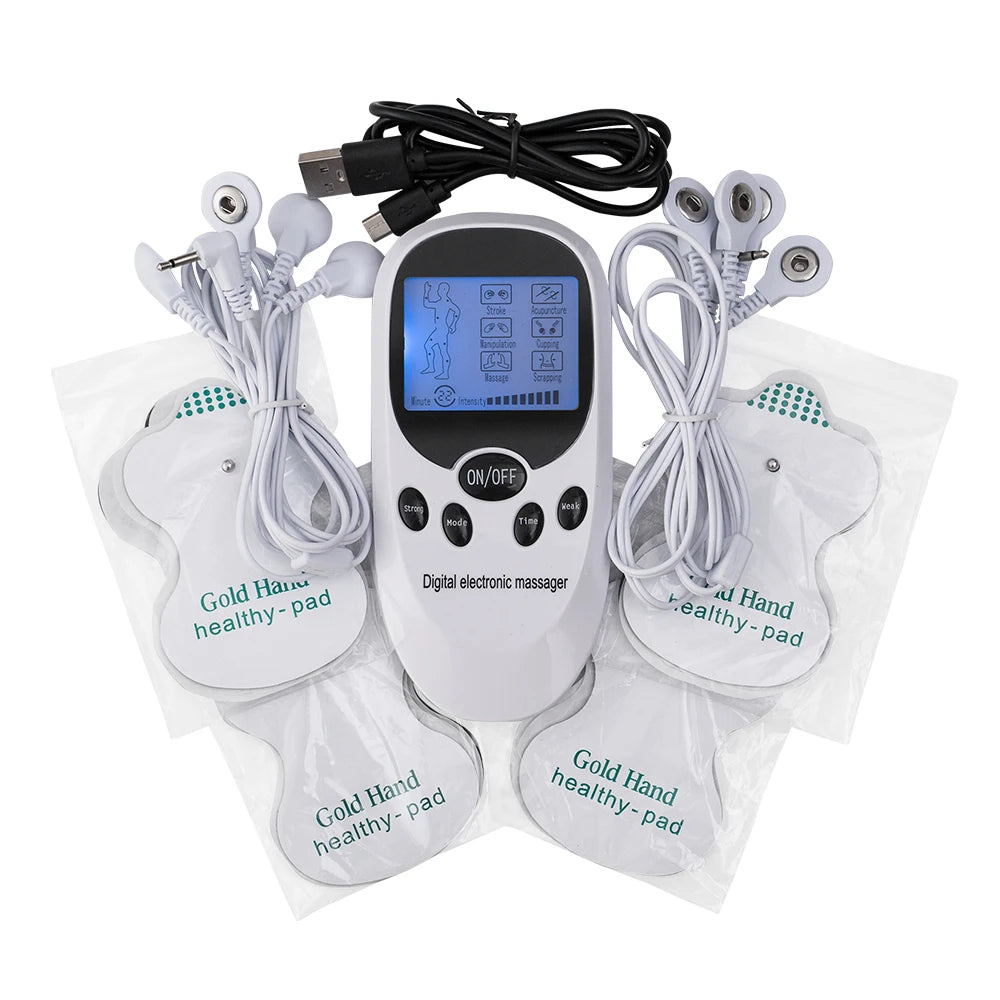 EMS Electric Muscle Massager Muscle Stimulator 6 Modes Tens Unit Machine Meridian Physiotherapy Pulse Prostate Body Massager