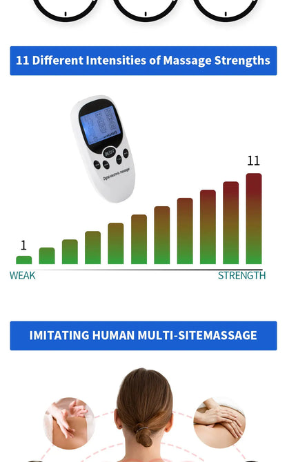 EMS Electric Muscle Massager Muscle Stimulator 6 Modes Tens Unit Machine Meridian Physiotherapy Pulse Prostate Body Massager