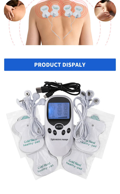 EMS Electric Muscle Massager Muscle Stimulator 6 Modes Tens Unit Machine Meridian Physiotherapy Pulse Prostate Body Massager