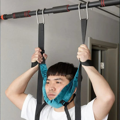 Adjustable Cervical Spine Horizontal Bar Suspension Household Traction Belt Neck Massager Stretcher Cervical Traction Sling Belt