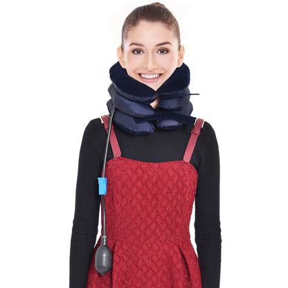 Inflatable Neck Collar Pillow Posture Correct Cervical Vertebra Ontlaster Orthopedic Shoulder Headache Pain Relief Tractor