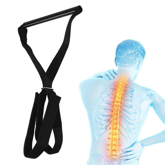Neck Traction Strap Y Shaped Portable Gentle Pull Comfortable Handle Cervical Traction Device for Office for Spine Alignment