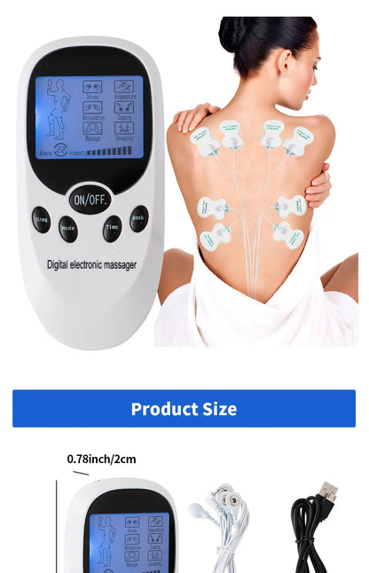 EMS Electric Muscle Massager Muscle Stimulator 6 Modes Tens Unit Machine Meridian Physiotherapy Pulse Prostate Body Massager